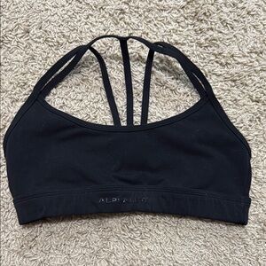 Alphalete Black Strappy Sports Bra Intimates